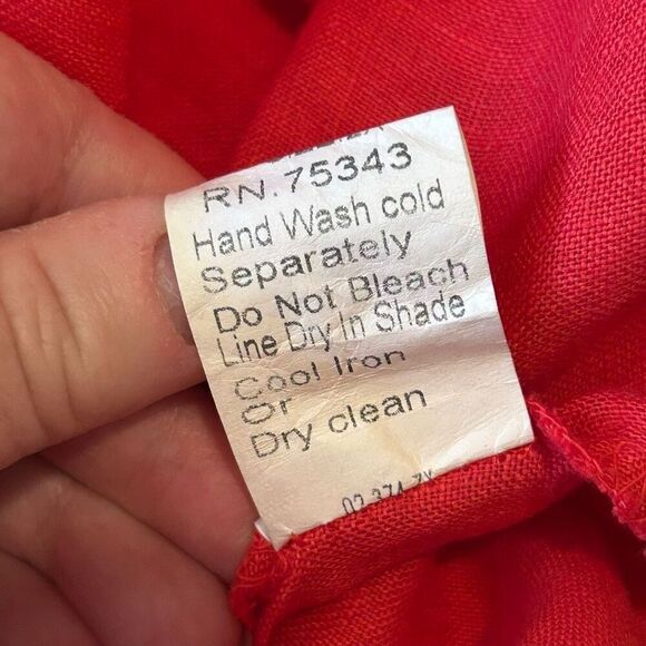 Lungo L’Armo Linen Flowing Summer Top 2X Made in Italy - Picture 7 of 7